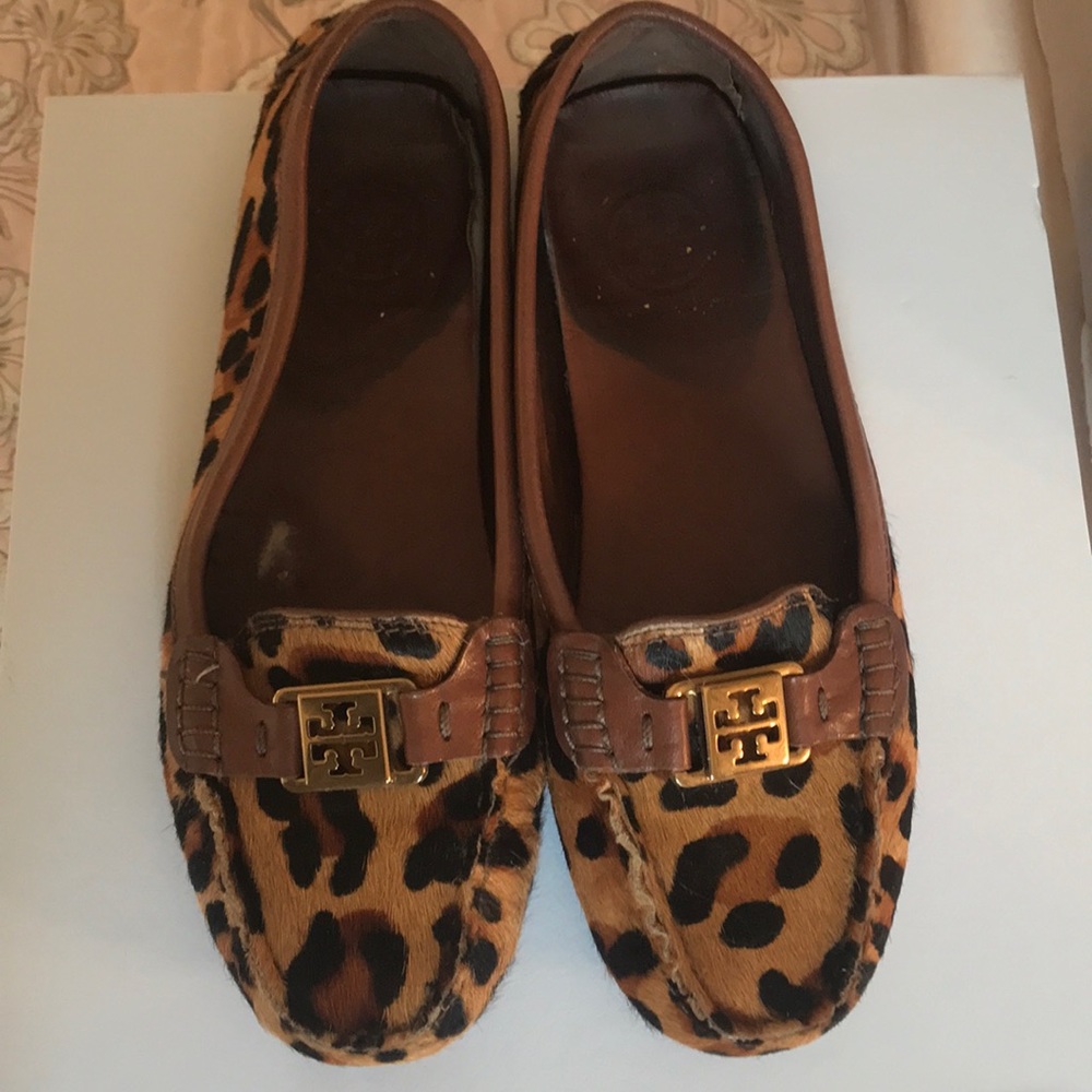 Tory Burch Leopard Driver Moccasins